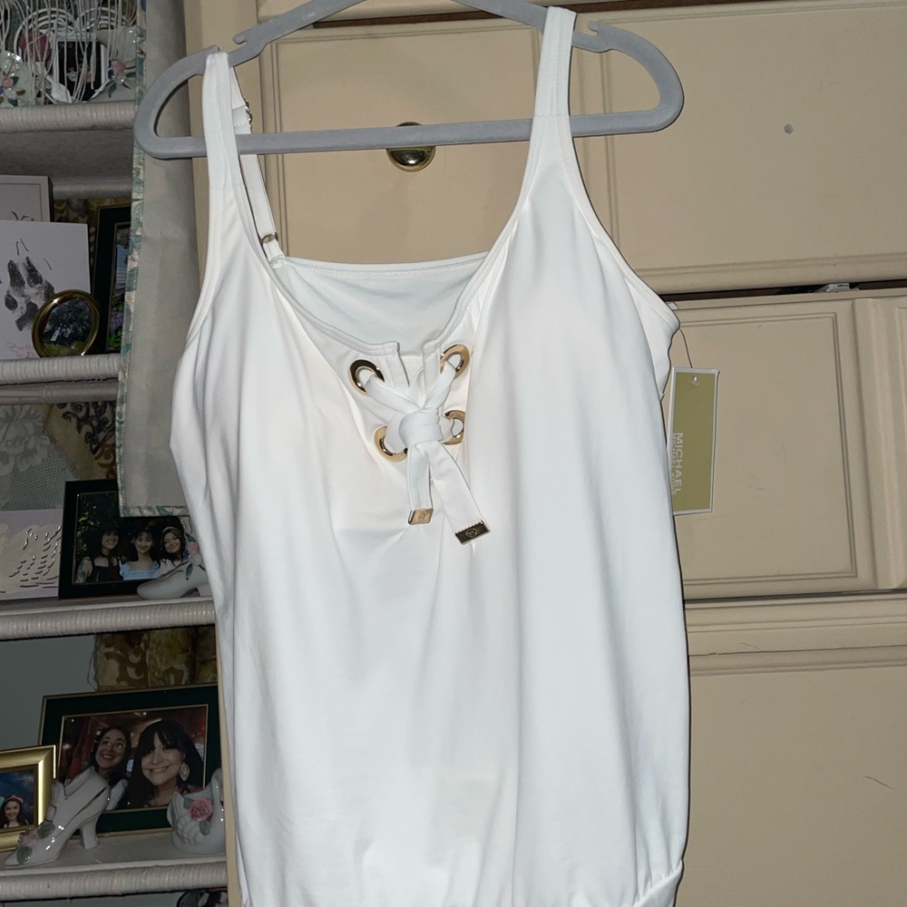 Michael Kors Lace-Up Women's swim Top